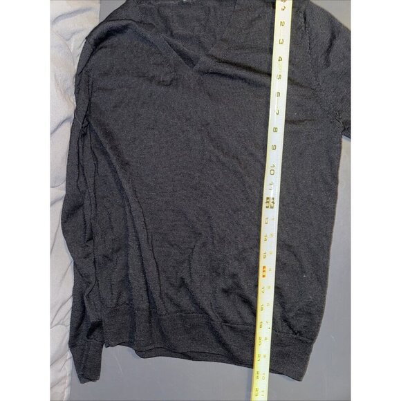 Unbranded Women's Merino Wool Sweater Silk Blend V Neck Size M Black - Picture 10 of 14